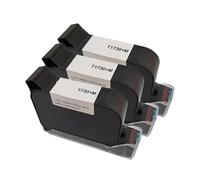 KAKAK 1730M 12.7mm Original Ink Cartridges Water-proof Solvent Black Inks For Inkjet Printer for Text Barcode Date(3PCS)