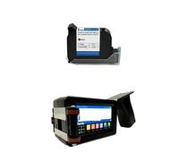 KAKAK 1760PLUS-3 12.7MM Thermal Inkjet Printer For Plate Portable Text QR Barcode Batch Number Logo Label Coding Machine for Text Barcode Date(With 1 ink)