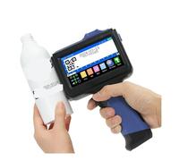 KAKAK 1790PLUS 12.7mm Portable Printer Handheld Inkjet Printer Text QR Barcode Batch Number Logo Image Date Printing Machine for Text Barcode Date(Without ink)
