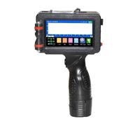 KAKAK 25.4MM Metal Body Portable Handheld Inkjet Printer Text QR Barcode Batch Number Logo Printer Coding Machine for Text Barcode Date Time, etc(25.4mm with 2 ink)