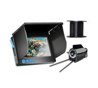 KAKAK 4.3/5 Inch HD Underwater Fishing Camera Waterproof 20M Ice Fish Finder Camera Suitable For Low Visibility(5inch)