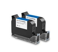 KAKAK 42ml Fast Drying Black Solvent Hand Jet Printer Ink Cartridge Waterproof Anti-fading For Expire Date 2.5 Printer Cartridges for Text Barcode Date Time, etc(Solvent ink)