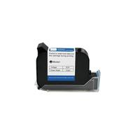 KAKAK 6900 12.7mm Handheld Thermal Inkjet Printer Fast Dry Solvent Ink Cartridge Unencrypted Black for Text Barcode Date(1PC)