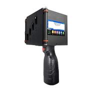 KAKAK 730PLUS 100mm Portable Handheld Thermal Inkjet Printer, QR Barcode Batch Number Logo Expiry Date Coding Machine for Text Barcode Date(With 4 ink)