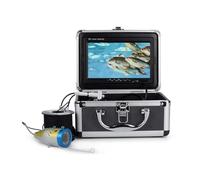 KAKAK 7in Monitor 30m 1080P Underwater Fishing Video Camera Fish Finder With 8G TF Card Suitable For Low Visibility(30M-Black Box)