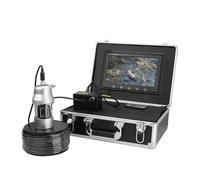 KAKAK 9 Inch Underwater Fishing Video Camera Fish Finder 38 LEDs 360 Degree Rotating Camera 20m 50m 100m Suitable For Low Visibility(38 LEDs 50M cable)