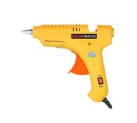 KAKAK Crafting Melting Glue Gun, Hot Melt Glue Gun, 60W/100W Power Adjustable Hot Melt Glue Machine, Multifunctional Industrial Household DIY Glue Gun Yellow for DIY Arts Quick Home Repairs