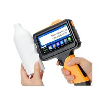 KAKAK E19 12.7mm Multi-languages Printer Text QR Barcode Batch Number Logo Date Label Printer Handheld Thermal Inkjet Coder for Text Barcode Date(With 1 ink)