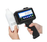 KAKAK E19 12.7mm Portable Handheld Inkjet Printer Unencrypted Text QR Barcode Batch Number Logo Date Label Printer for Text Barcode Date Time, etc(With 2 ink)