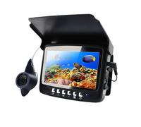KAKAK Fish Finder 15M Fishing Camera 4.3 Inch Underwater 8pcs Infrared Lamp Camera Lights Off Function IP68 Waterproof Suitable For Low Visibility