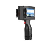 KAKAK Handheld Inkjet Printer 12.7/25.4mm For Barcode Batch Date Number Expiry Date Coding Machine Non-encrypted 25 Languages for Text Barcode Date Time, etc(2 Cartridges-25.4mm)