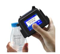 KAKAK Handheld Mini Label Inkjet Printer Production Date Pattern Character Encoding Machine Permanent Ink for Text Barcode Date Time, etc(Printer - 3 Ink)