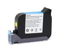 KAKAK JS12 JS12M 600DPI 12.7mm Handheld Thermal Inkjet Printer Fast Dry EcoSolvent Ink Cartridge Mini Printer Black Red Blue White for Text Barcode Date(Red)
