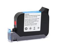KAKAK JS12 JS12M 600DPI 12.7mm Handheld Thermal Inkjet Printer Fast Dry EcoSolvent Ink Cartridge Mini Printer Black Red Blue White for Text Barcode Date(Blue)