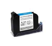 KAKAK JS21M 12.7mm Handheld Thermal Inkjet Printer Fast Dry Eco Solvent Ink Cartridge For Unencrypted Handheld Printer for Text Barcode Date(1 Blue ink)