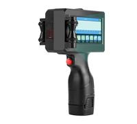 KAKAK Non-encrypted Handheld Inkjet Printer Gun 12.7mm With Fast-Drying Ink For Text QR Bde Batch Number Logo Date Label Printer for Text Barcode Date Time, etc(1 Cartridge-25.4mm)