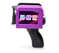 KAKAK Portable Handheld Inkjet Label Printer QR Code Logo Date Text Intelligent Printing Equipment Metal Plastic Permanent Color for Text Barcode Date(Printer - 3 Ink)