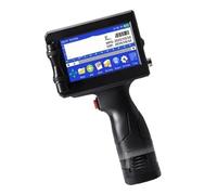 KAKAK QR Bar Batch Code Date Number Logo Expiry Date Label Printer 12.7mm Portable Handheld Inkjet Printer 28 Languages for Text Barcode Date Time, etc(With 2 ink-25.4mm)
