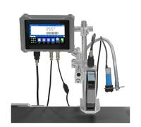 KAKAK U3-Plus Industrial Online Inkjet Printer 12.7/25.4mm Nozzle Label Printer Text QR Barcode Logo Expire Date Printer for Text Barcode Date(25.4mm without ink)
