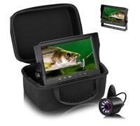KAKAK Underwater Fishing Camera 7'' 1200TVL Ice Fisher Finder With Bracket, 24pcs Light, 4500mAh Suitable For Low Visibility(15m no DVR)