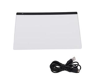 KAKAKE A2 Copy Board, E-Writing Board Handwriting Scribble Pad Uniform Lighting 4.8W 5V / 2A 60 X 40cm for Sketch Sewing Project, Stained Glass, Decal