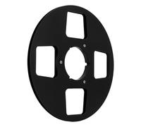 KAKAKE Aluminum Alloy 10.5" Empty Takeup Reel for Studer, 4 Hole Design, Enhanced Sound Quality, Stainless Steel Screws, Universal Applicability (Black)