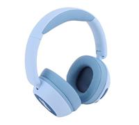 KAKAKE Colorful LED Bluetooth Headphones for Kids with Safe Volume Limit and 25H Playback Time, Ideal for Travel and Sports, Lightweight and Comfortable (Blue)