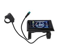 KAKAKE Electric Bike LCD Display Meter with Vivid Color Screen for Easy Data Reading, Essential Riding Information on Hand, Compatible with 22.2mm Handlebars, ABS Material