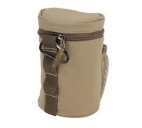 KAKAKE Fishing Bag with Glow Light for Hard Bait Soft Bait, Enhances Visibility, Accommodates Multiple Baits for Squid Fishing and Targeting Various Species for ABS, PU Material (Khaki)