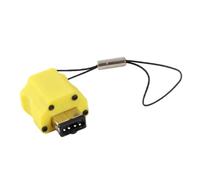 KAKAKE Game Console Charging Adapter, Compact Type C Converter with Headphone Jack for SP, Includes Anti Loss Rope for Secure Connection, Ideal for Gamers (Yellow)