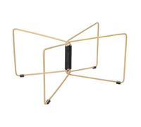 KAKAKE Outdoor Camping Foldable Cooler Stand Stainless Steel Prevent Sinking Universal Bracket (Khaki)