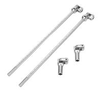KAKAKE RC Drive Shaft Replacement, Easy Installation, Excellent Transfer Stability for 1/10 LCG, 2PCS for Upgrading RC Vehicles (Silver)