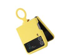 KAKAKE Slim Protective Phone Cover for Z Flip 3 TPU Material Phone Case for Secure Fit and Complete Folding Experiences (Yellow)