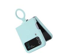 KAKAKE Slim Protective Phone Cover for Z Flip 3 TPU Material Phone Case for Secure Fit and Complete Folding Experiences (Light Cyan)