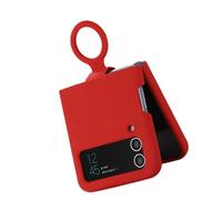 KAKAKE Slim Protective Phone Cover for Z Flip 3 TPU Material Phone Case for Secure Fit and Complete Folding Experiences (Red)