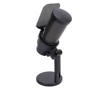 KAKAKE USB PC Gaming Microphone Condenser Mic with Colorful Lighting for Podcasts Videos Streaming for PC, Metal Electronic Recording Live Gaming Microphone (Black)