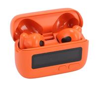 KAKAKE Wireless Bluetooth 5.2 Earbuds Retro Clock Display ENC Noise Cancelling Portable for Sports Games Travel Professional Design Material: PC+ABS Charging Case (Orange)