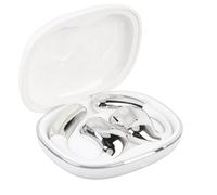 KAKAKE Wireless Translator Earbuds with Dual HD Microphones for Clear Communication in 140 Languages for Travelers and Language Learners (White Silver)