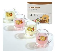 Kakao Soju Shot Glasses Set of 4 in Gift Box - Choonsik Glass