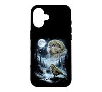 Kakapo Howling at Moon 90's Retro Case for iPhone 16