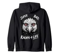 Kakapo Owl Parrot Red Eyes Angry Street Style Vibes Zip Hoodie