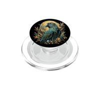 Kakapo Parrot Drawing Moon Artwork Nature Kakapo Lover PopSockets PopGrip for MagSafe