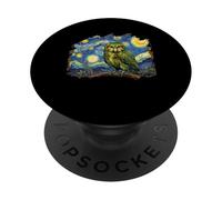 Kakapo Stars And Night New Zealand Parrot Kakapo Bird PopSockets Adhesive PopGrip