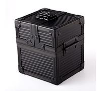 KakapopoTCG Black Metal Deck Box Cube for Deck Protector storage Trading Cards TCG Sleeve MTG Magic FaB YGO EDH Commander Toploader PTCG Dice Box