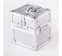 KakapopoTCG Silver Metal Deck Box Cube for Deck Protector storage Trading Cards TCG Sleeve MTG Magic FaB YGO EDH Commander Toploader PTCG Dice Box