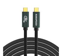 KAKAPOZO 3.3FT USB 4 Cable with Thunderbolt 4 40Gbps Data Transfer, 240W Charging, Support 8K/4K@60Hz USB C Monitor Cable for MacBook, SSD, iPhone 17/16/15, Docking, eGPU, Screen, Display, Carplay