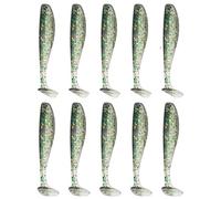 KAKASEA 10Pcs Soft Fishing Lures Worm Baits Small Fishes Tail Swimbaits Lures Artificial Swimbaits Wobbler for Saltwater Fishing