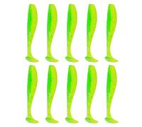 KAKASEA 10Pcs Soft Fishing Lures Worm Baits Small Fishes Tail Swimbaits Lures Artificial Swimbaits Wobbler for Saltwater Fishing