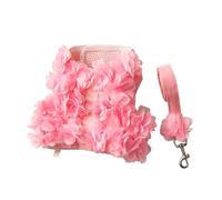 KAKASEA Dogs Harness Dress Small Dog Lace Flower Clothes Photo Costume Dog Outfit Pullover Clothing for Bichon Teddydog