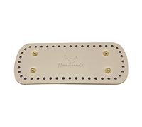 KAKASEA Leather Bag Bottom Handmade Oval Round Bag Base With Holes For Knitting Bags Crossbody Bags Bag Accessories, A, One Size